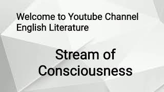 Stream of Consciousness  Literary Term  Concept  Explained in UrduHindi [upl. by Leund]