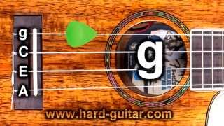 Best Online Ukulele Tuner  Standard Tuning g C E A Island Tuning [upl. by Strickland538]