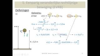 mechanica  oefening vrije valbeweging [upl. by Strait]