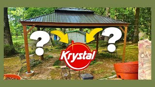 Krystals Speed Challenge and Domi Outdoor Living Gazebo Assembly Directions [upl. by Ellivnarg]