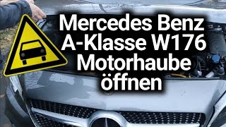 Motorhaube öffnen  Mercedes Benz AKlasse W176 [upl. by Etnohs]