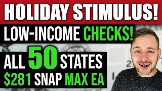 HOLIDAY STIMULUS CHECKS ALL 50 STATES 281 SNAP EMERGENCY ALLOTMENTS DECEMBER 2022 391 PEBT [upl. by Eytak]