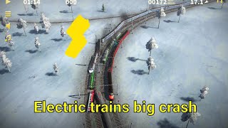 Electric trains Crashes and derailing trains [upl. by Lseil]