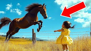 Horse Goes Crazy When He Sees Baby The Reason WHY Leaves His Owner In Tears [upl. by Cown]