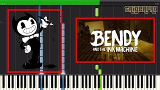 Horror Show  Bendy and the Ink Machine Song Piano Tutorial Synthesia Komodo Chords [upl. by Ferna]