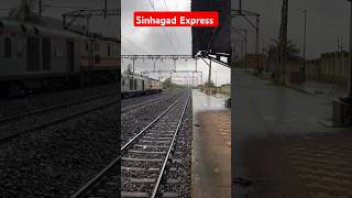 11010 Pune Mumbai CSMT Sinhagad Expressshorts railway [upl. by Lleuqar]