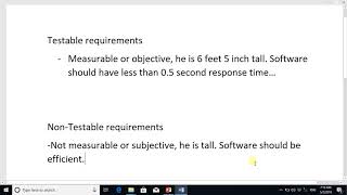 Testable and non testable requirements [upl. by Donald107]