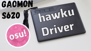 Gaomon S620  Как установить Hawku Tablet Driver для Osu [upl. by Larine192]