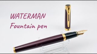 Waterman 18K750 Nib size M Fountain pen [upl. by Enram]