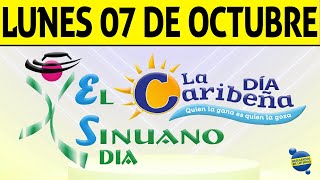 Resultados CARIBEÑA y SINUANO DIA del Lunes 7 de Octubre de 2024 CHANCE 😱💰🚨🔥🍀 [upl. by Ocinom841]