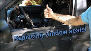 How To Replace External Lower Window Seals Nissan XterraFronterPathfinder [upl. by Arne]