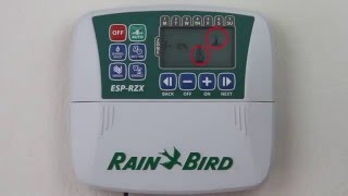 Rain Bird ESPRZX Controller  4 Manual Watering [upl. by Anoirtac]