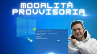 Come avviare la modalità provvisoria su windows 10 [upl. by Esch841]