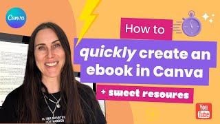 How to quickly create an ebook in Canva [upl. by Zelten576]