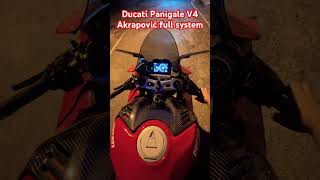 Ducati Panigale V4 with Akrapovic exhaust where power meets precision [upl. by Notsek721]