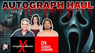 SCREAM autograph Ghostface haul from Mintych amp CPA Signed horror collectibles [upl. by Gracie]