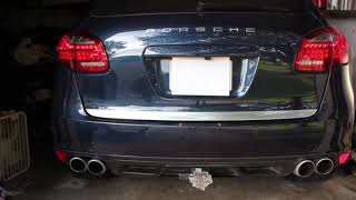 Milltek Resonated Exhaust Porsche 958 Cayenne Turbo Cold Start [upl. by Aramas]