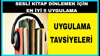 En İyi Sesli Kitap Uygulamaları 5 Program [upl. by Soule]