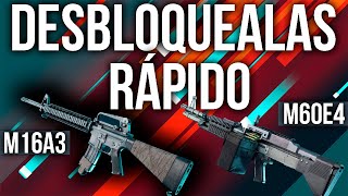 ¿CÓMO DESBLOQUEAR RÁPIDO LA M16A3 Y LA M60 EN BATTLEFIELD 2042  Temporada 2 [upl. by Anawek]