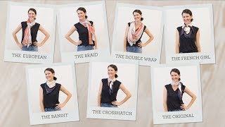 cabi Spring 2018  How to tie a scarf [upl. by Lionello126]