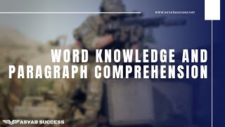 Word Knowledge and Paragraph Comprehension [upl. by Caraviello]