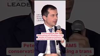 ‼️ Pete Buttigiege SLAMS conservatives for ATTACKING a trans member of Congress [upl. by Malin]