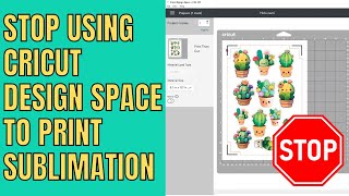 Why you should not print Sublimation designs from Cricut Design Space Inkscape amp Canva alternative [upl. by Mccahill]