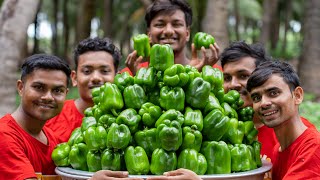 CAPSICUM  Capsicum Masala Recipe  Shimla Marcha Nu Shaak  Village Rasoi [upl. by Bush763]