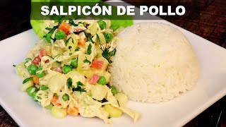 SALPICÓN DE POLLO  Cómo preparar salpicón de pollo  Recetas Peruanas  Sabroso [upl. by Soph134]