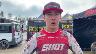 Declaraciones de Elías Escandell en el Nacional de Motocross de Lugo [upl. by Yelnek]