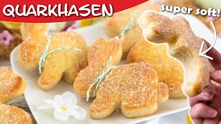 Quarkhasen Rezept backen  so soft und lecker aus QuarkÖlTeig [upl. by Thrasher]