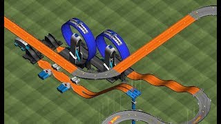 HOT WHEELS TRACK BUILDER GAME Torque Twister  Twinduction  Ballistik Sets Gameplay Video [upl. by Cecily]