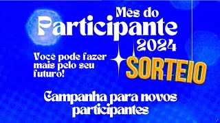 Sorteio Mês do participante  12072024 [upl. by Aicittel441]