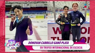 El mexicano Donovan Carrillo GANÓ PLATA el patinador triunfó en el Trofeo Internacional de Escocia [upl. by Lacym]