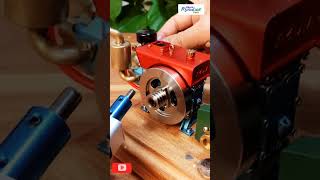 22cc Mini Doublecylinder Fourstroke Engine Model viralvideo engine tractor [upl. by Anialeh]