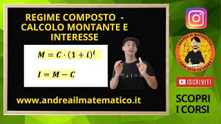 REGIME COMPOSTO  MONTANTE E INTERESSI  Matematica finanziaria [upl. by Sinnaoi]