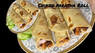 Chicken Tikka Paratha Roll Recipe by tastyBites Studio [upl. by Kristos]