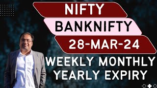 Nifty Prediction and Bank Nifty Analysis for Thursday  28 March 24  Bank NIFTY Tomorrow [upl. by Tigges]