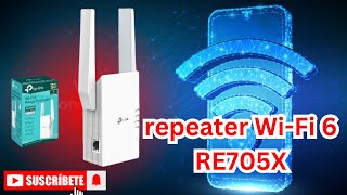 TPLink RE705X Ax3000 Mesh WiFi 6 Rang ExtenderEnglish [upl. by Ecile]