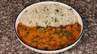 EASY BEANS IN COCONUT SAUCE WITH RICE RECIPE [upl. by Avis]