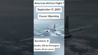 American Airlines Flight 77 Crash shorts planecrash [upl. by Lahtnero]