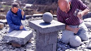 La CANTERÍA en el Pirineo Tallado y modelado artesanal de piedras en piezas artísticas  Documental [upl. by Egas784]