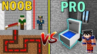 ESCAPE DA PRISÃO NOOB VS ESCAPE DA PRISÃO PRO NO MINECRAFT [upl. by Rip449]