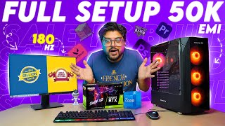 Full Setup Pc build under 50000  Amazon Sale  Flipkart Billion days 🔥 Pc build Under 50000  2024 [upl. by Tedman]