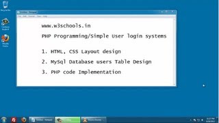 PHP User Login System  wwww3schoolsin [upl. by Eolcin30]