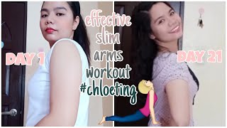 SHOCKING RESULT  How I slim down my arms Chloe Tings lean arms challenge result [upl. by Anaib956]