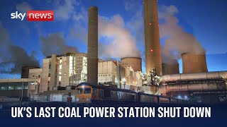 UKs last coalfired power station closes [upl. by Germano]