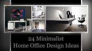 24 Minimalist Home Office Design Ideas For a Trendy Working Space DecoListo [upl. by Nauqed]