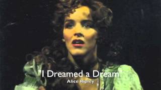 quotI Dreamed a Dreamquot Alice Ripley [upl. by Relyk]