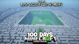 MÌNH CÙNG ĐỒNG BỌN YOUTUBER SINH TỒN 100 NGÀY MINECRAFT THOÁT KHỎI MÊ CUNG KHỔNG LỒ MAZE RUNNER [upl. by Inaja]